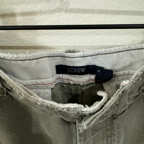 J. Crew Shorts Men's Size 32 Green Brown Chino Casual Cotton Preppy - Picture 3 of 4
